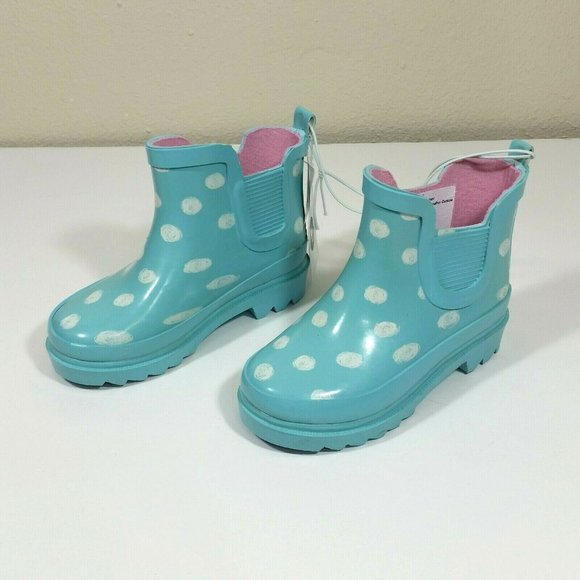 Girls Cat & Jack Tiffany Polka Dot Rain Boots - Picture 4 of 9
